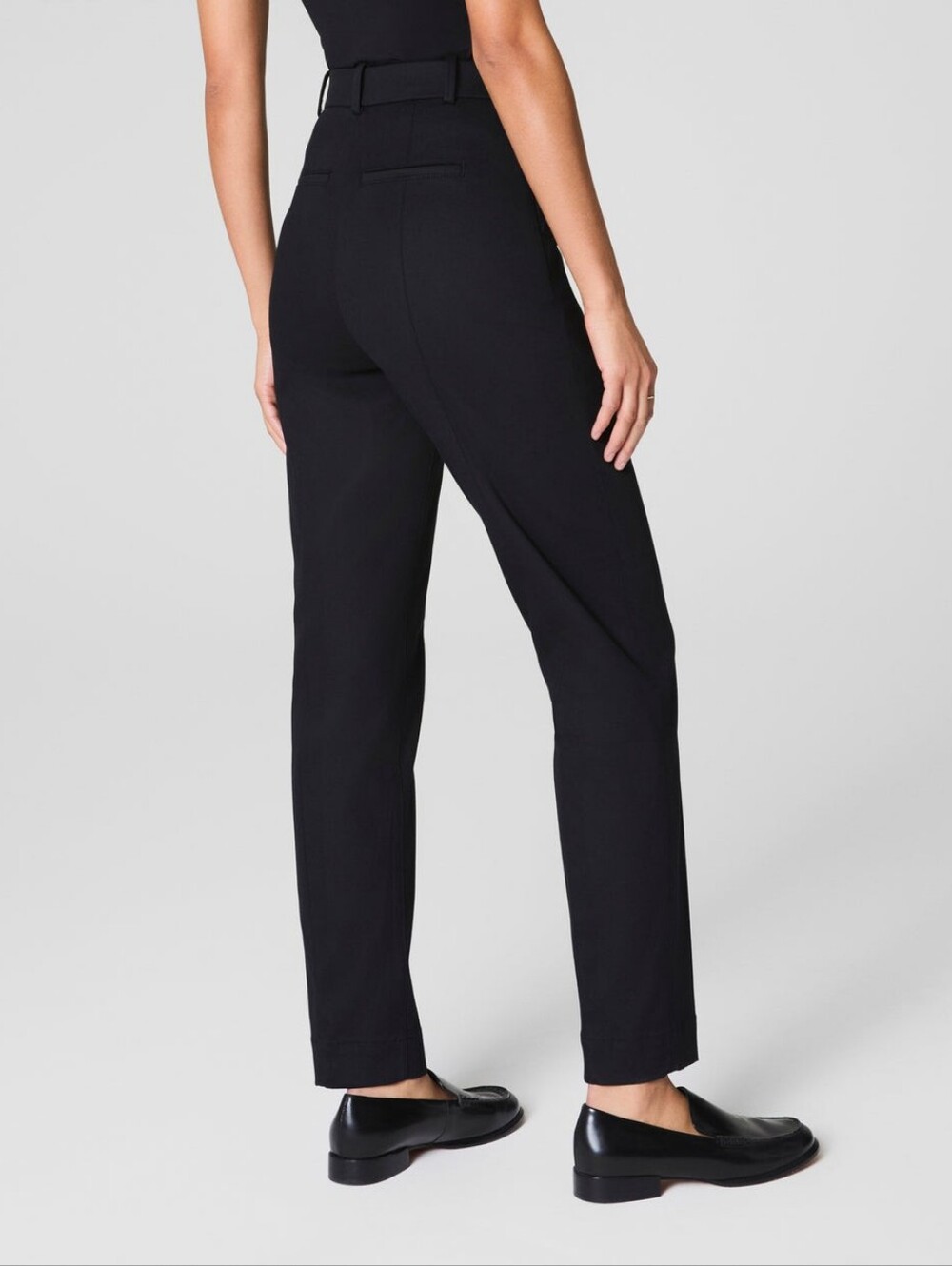 SPANX Supersmooth® Stretch Twill Slim Straight Pant Classic Black L 21280R - Picture 2 of 15